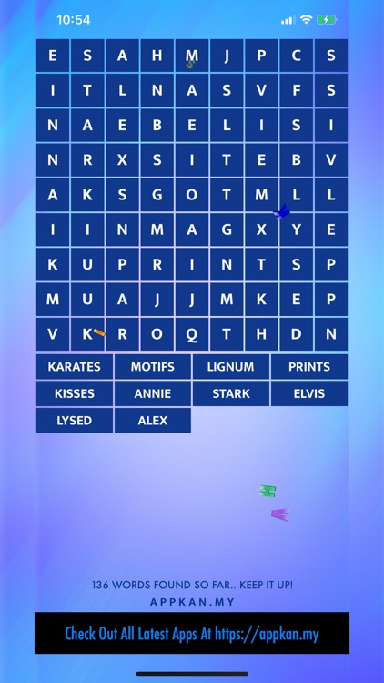 Tap Tap Word Search