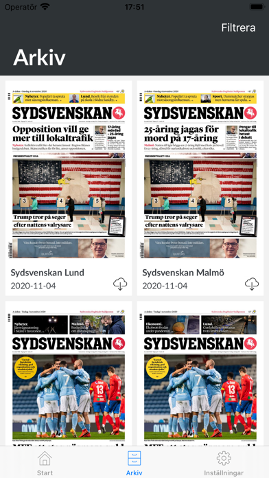 Sydsvenskan E-tidning screenshot 2