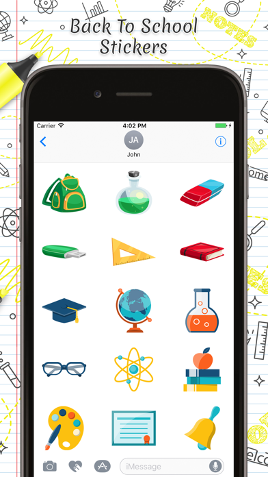 How to cancel & delete Back to School Stickers for iMessage from iphone & ipad 2