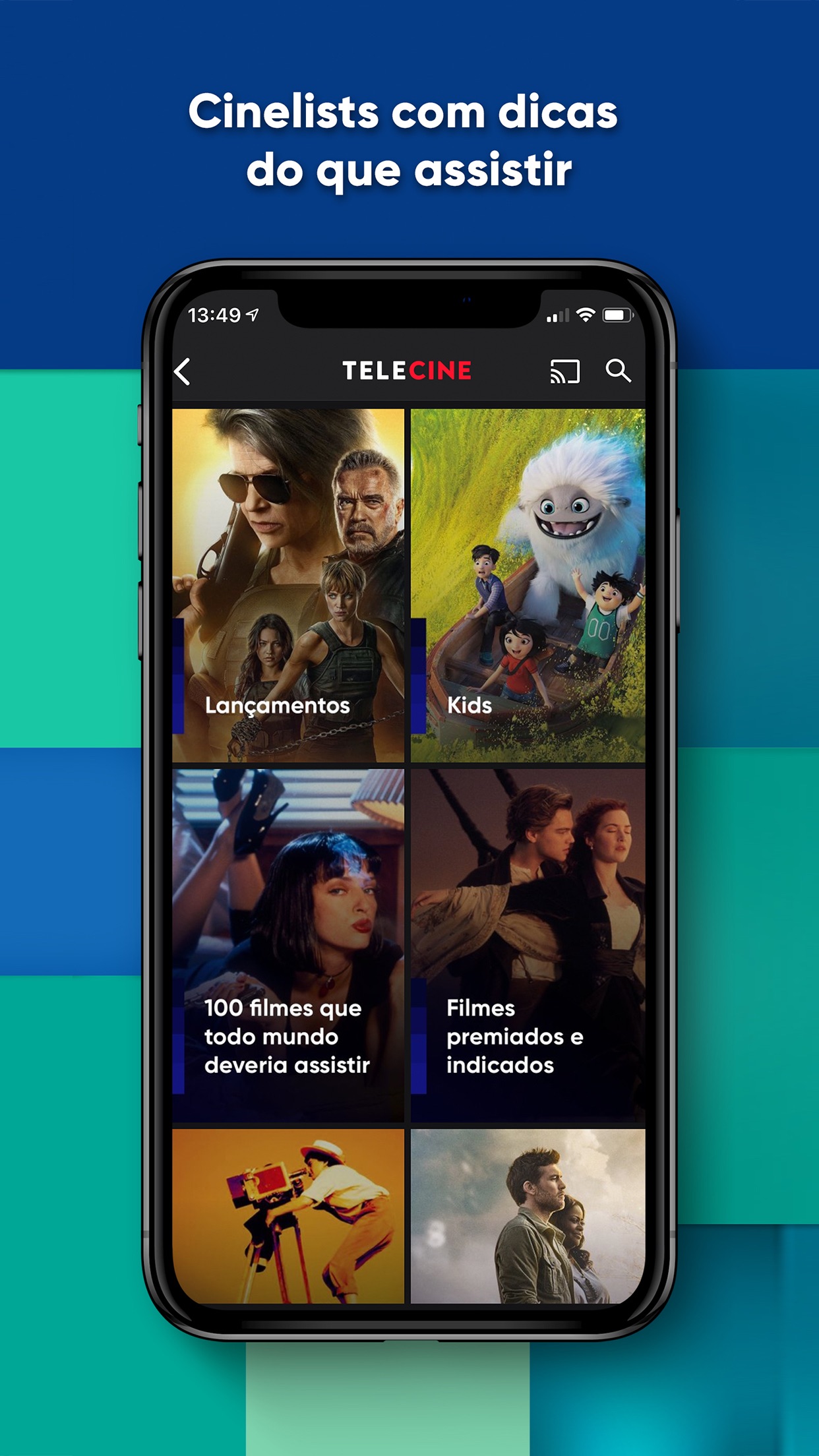 Screenshot do app Telecine – Filmes Online