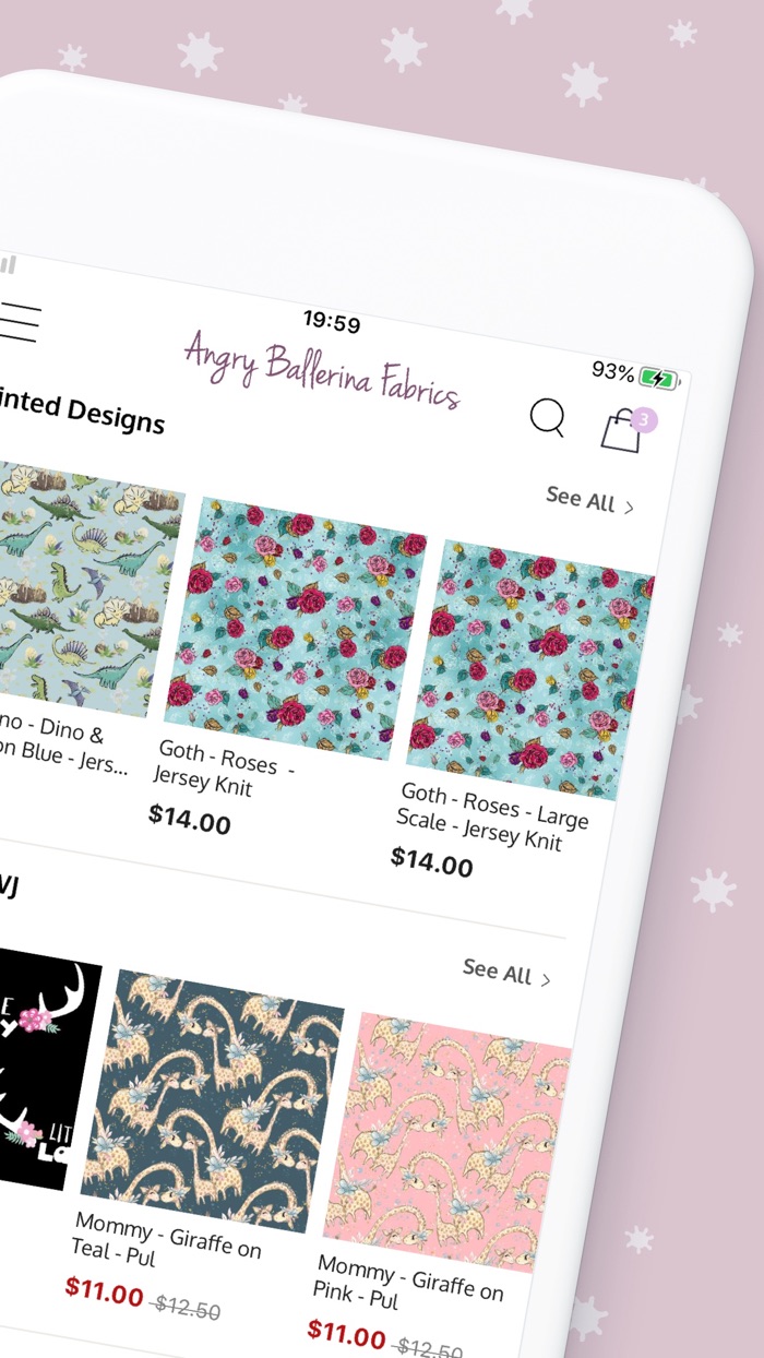 Angry Ballerina Fabrics