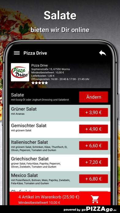 Pizza Drive Worms screenshot 1