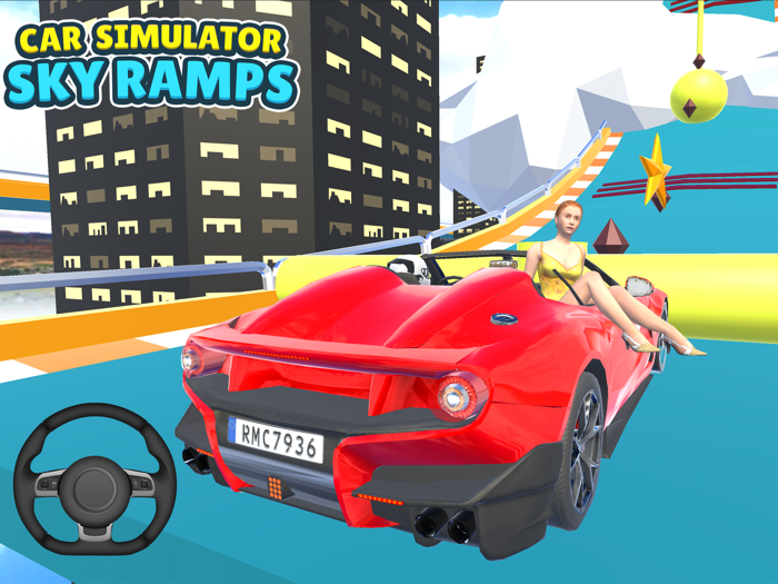 Car Simulator Sky Ramps