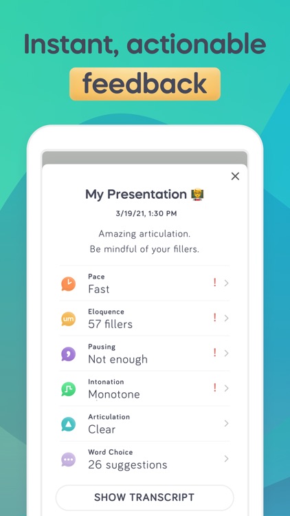 Speeko - Public Speaking Coach