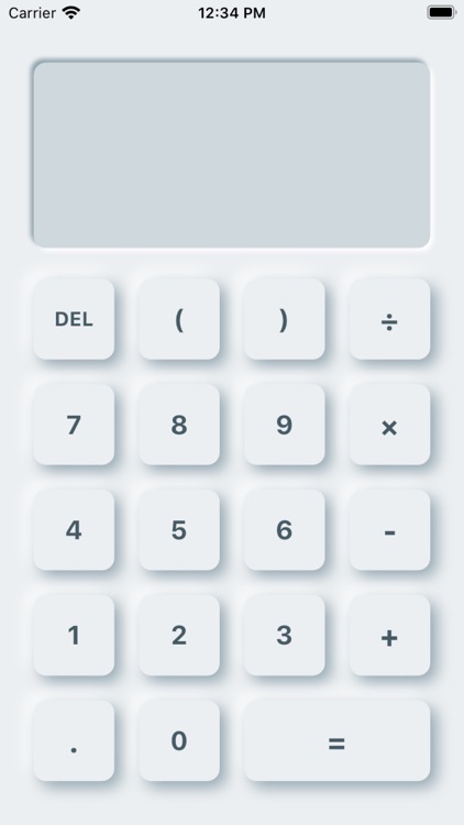 Neumorphic Calculator For iOS