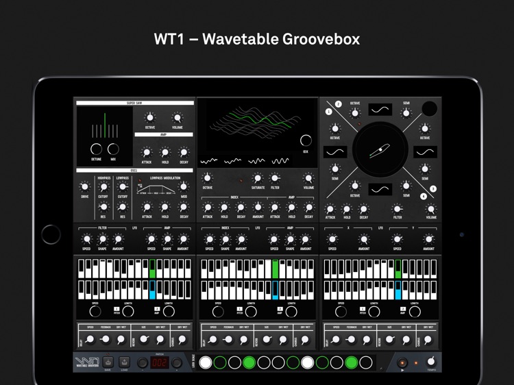 WT1 Wavetable Groovebox Synth