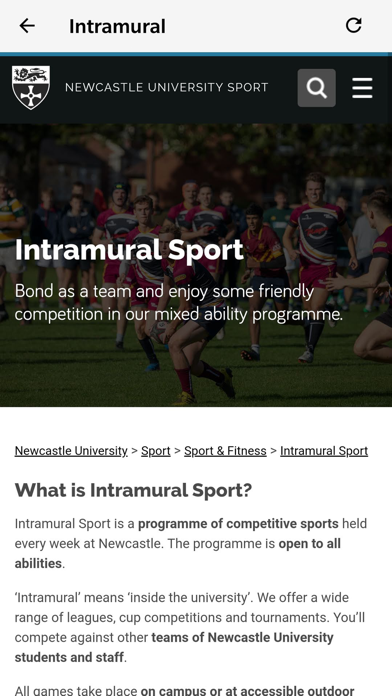Newcastle University Sport App screenshot 4
