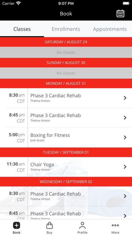 Memorial Fitness Programs