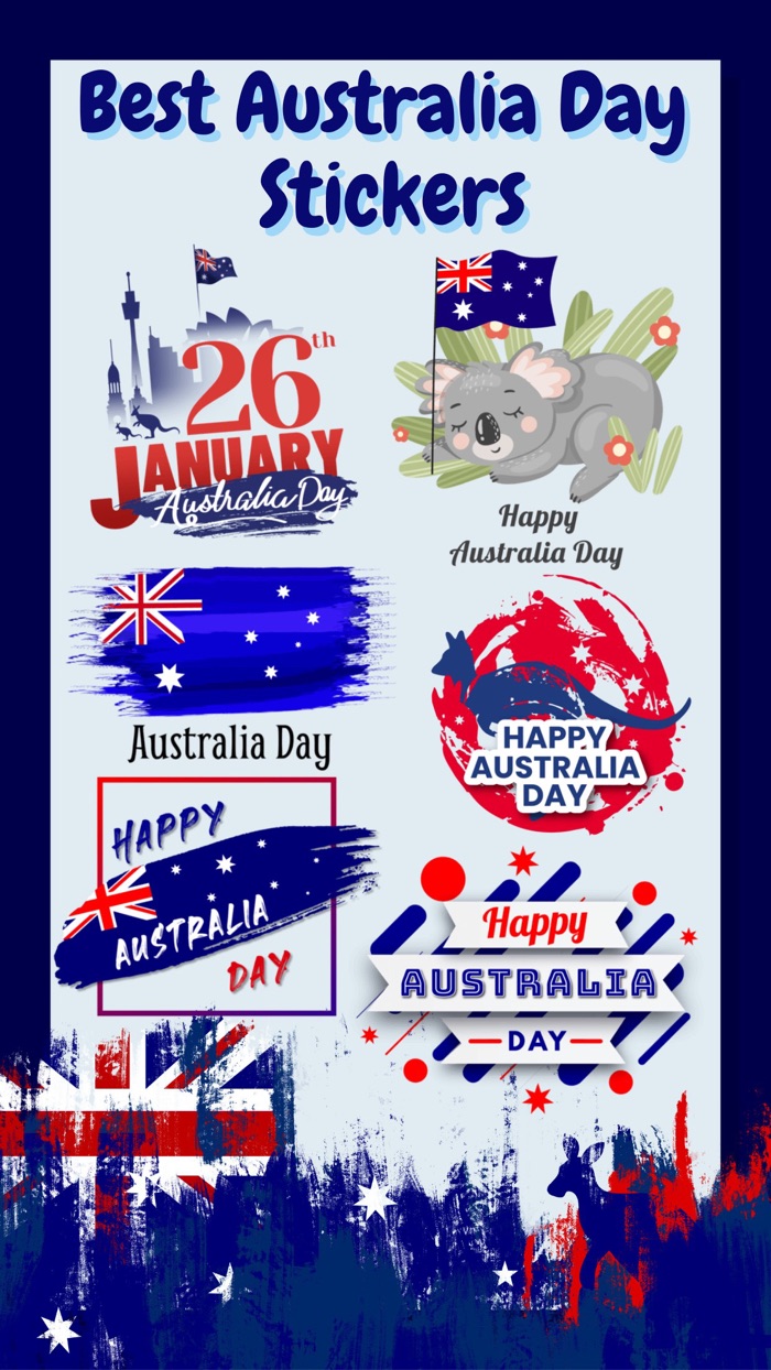 Australia Day Emoji Stickers