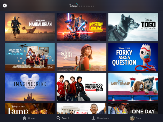 iPad Image of Disney+