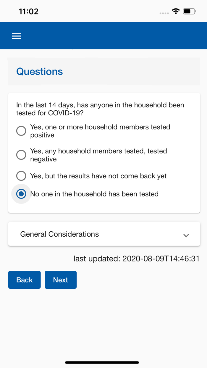 Student Symptom Checker