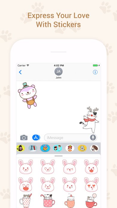 How to cancel & delete Bunny Cat Stickers for iMessage from iphone & ipad 4