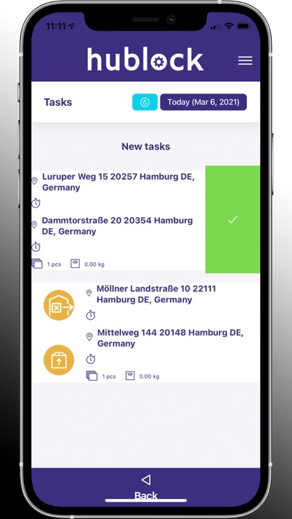 Hublock Courier App screenshot-7