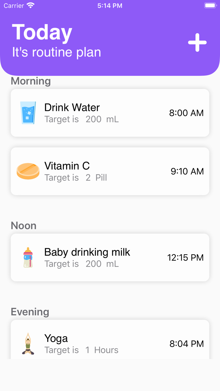 One Day - Your Routine Plan