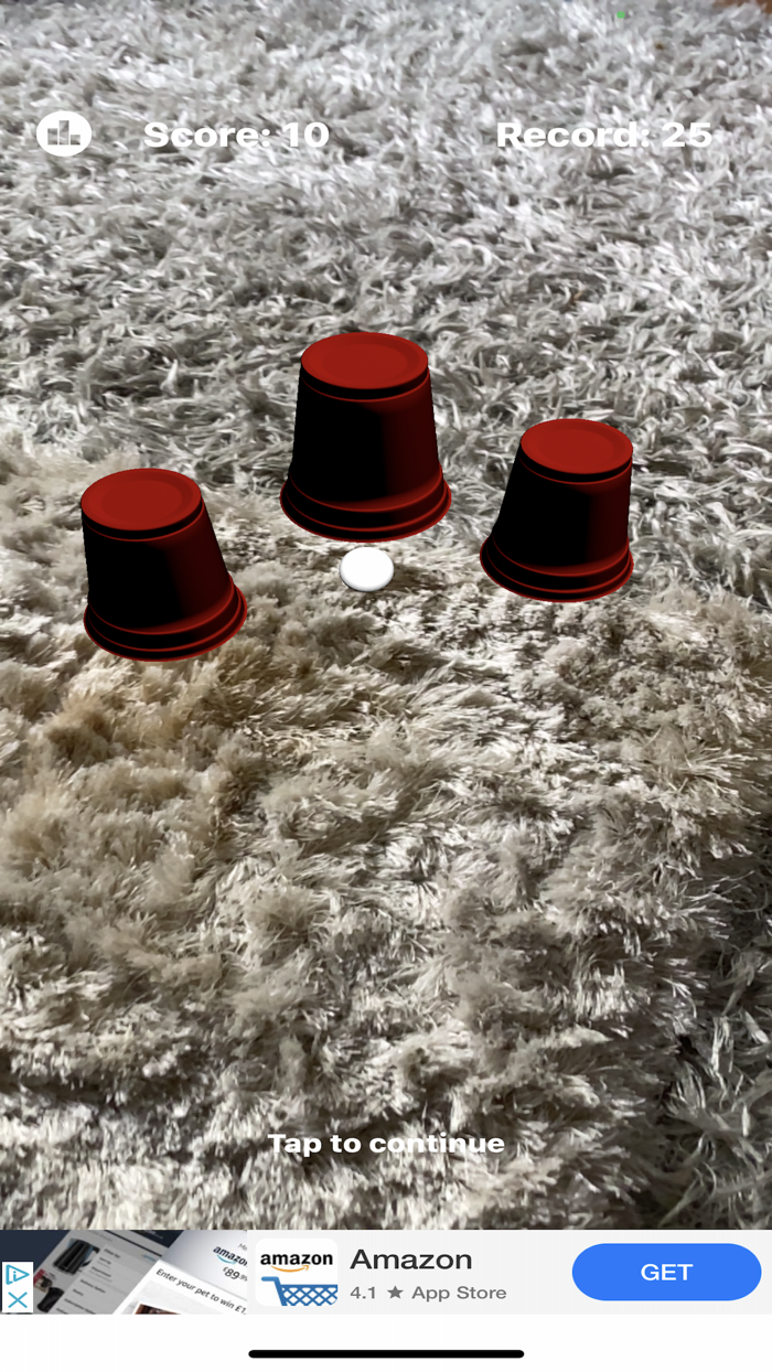 AR ball - AR ball shell game