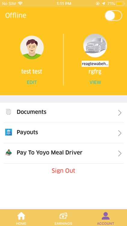 YoYo meal Driver