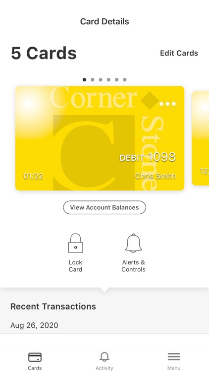 CornerStone Card Management