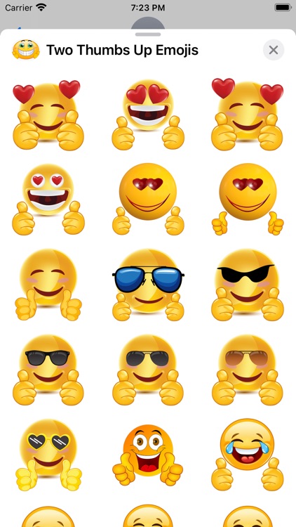 Two Thumbs Up Emojis