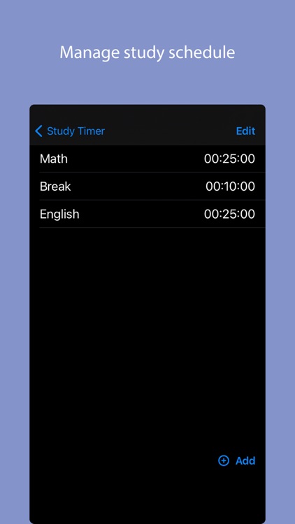 Study Timer - Multiple Tasks