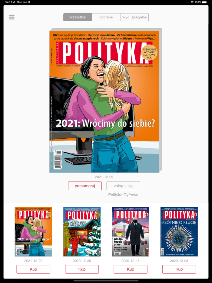 Polityka kiosk z wydaniami