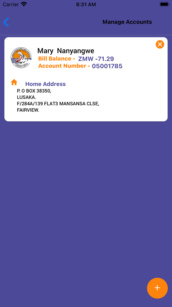 Lusaka Water Supply App