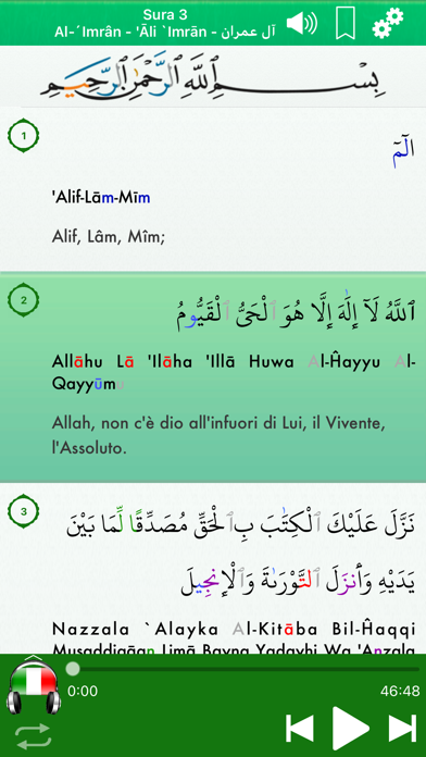 Quran Audio mp3 Italian ArabicScreenshot of 3