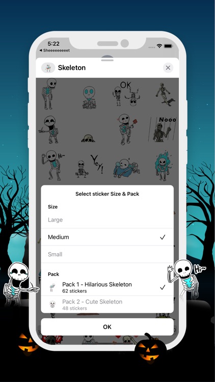 Halloween Skeleton Animated screenshot-4