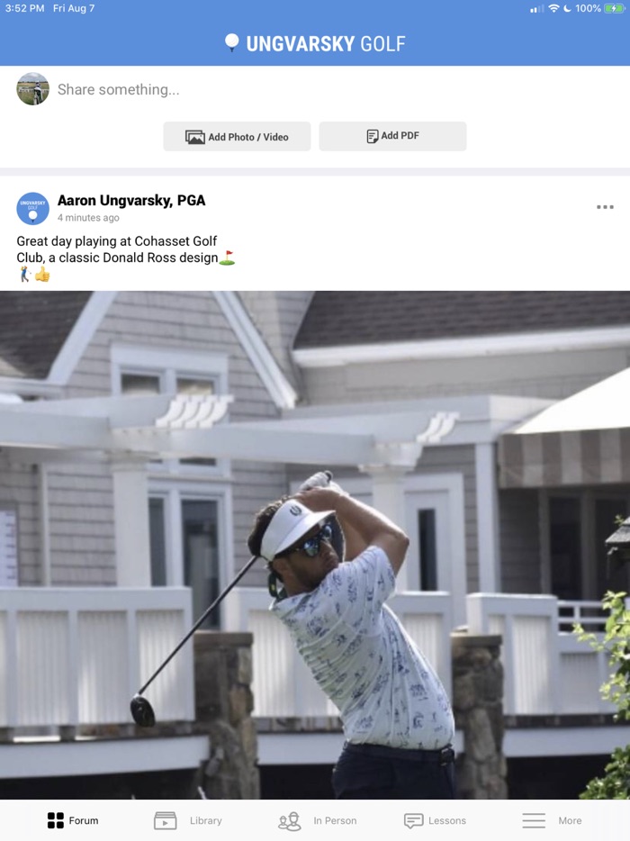 Aaron Ungvarsky Golf