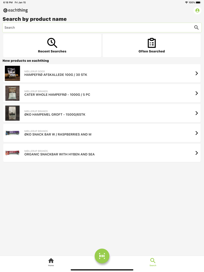 eachthing product scanner