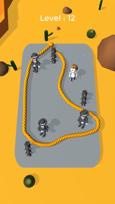 ロープで救出パズルゲーム-Rope Helper screenshot1