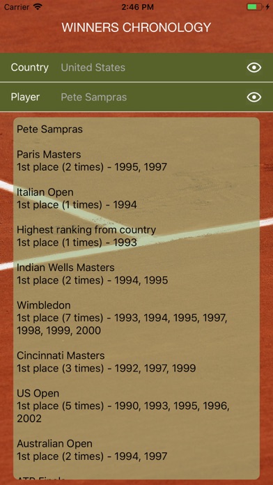 World Tennis Winners: Open Era screenshot 2