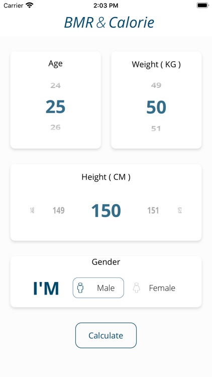 BMR & Calorie