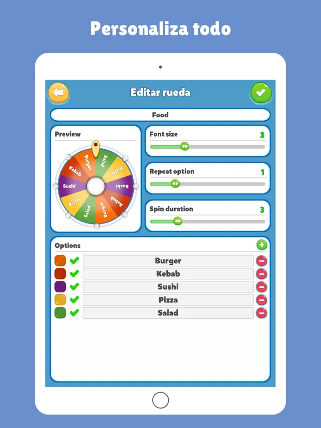 Imágen 3 Chooser Wheel Spin App iphone