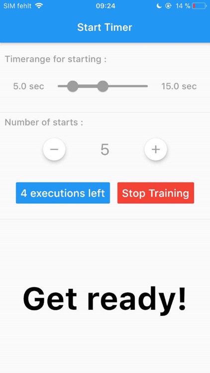 Armwrestlingtrainer-Starttimer