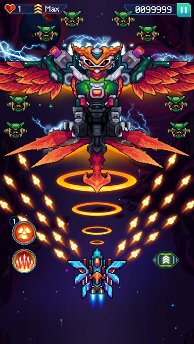 Galaxiga - ギャラガアーケードシューティングのスクリーンショット6 Galaxiga - ギャラガアーケードシューティングのスクリーンショット6