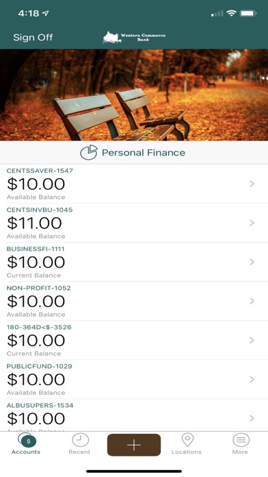 Western Commerce Bank Screenshot on iOS