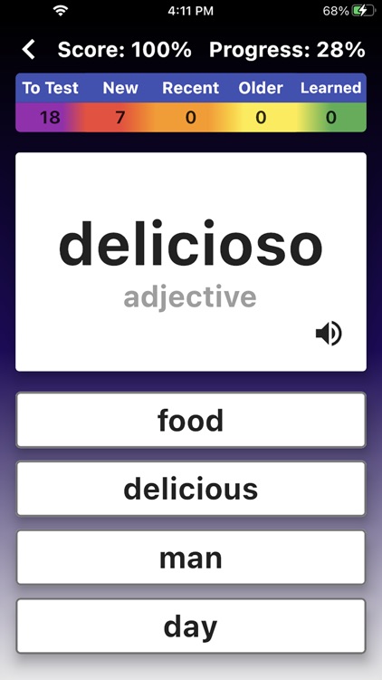 Learn Spanish Words Flashcards