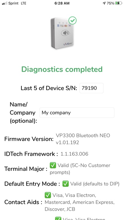 Clearent IDTech Diagnostics screenshot-3