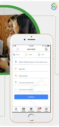 Captura de Pantalla 2 imeetify-Time Planner,Calendar iphone