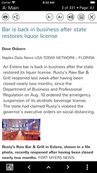 Naples Daily News eEdition Screenshot
