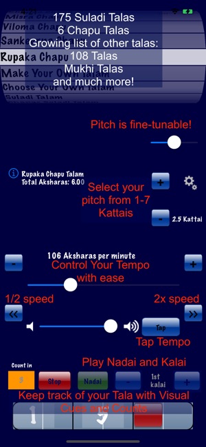 Talanome Carnatic Metronome On The App Store Demo of pro metronome podrobnee. talanome carnatic metronome