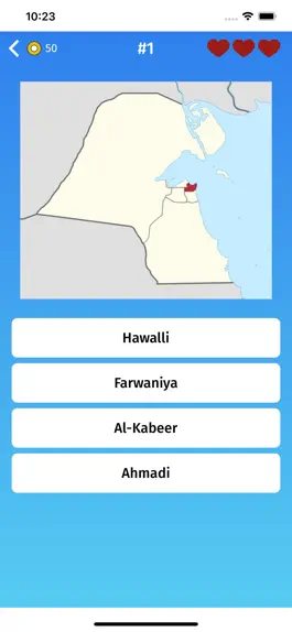Game screenshot Kuwait: Provinces Quiz Game apk