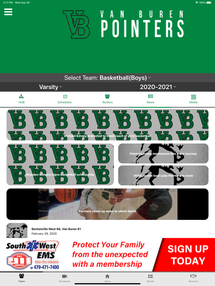 Van Buren Pointers Athletics