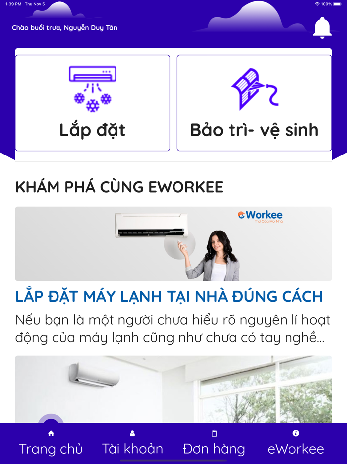 eWorkee - Thợ Của Mọi Nhà