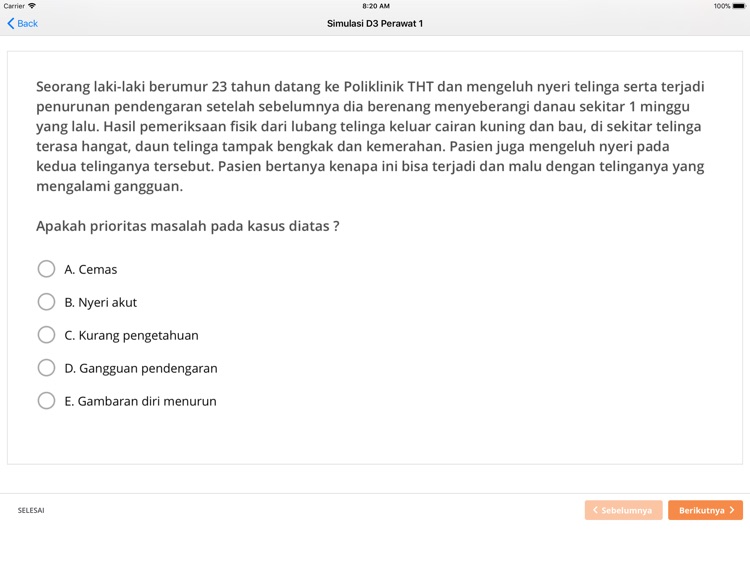 NEO Perawat:Simulasi1 for iPad