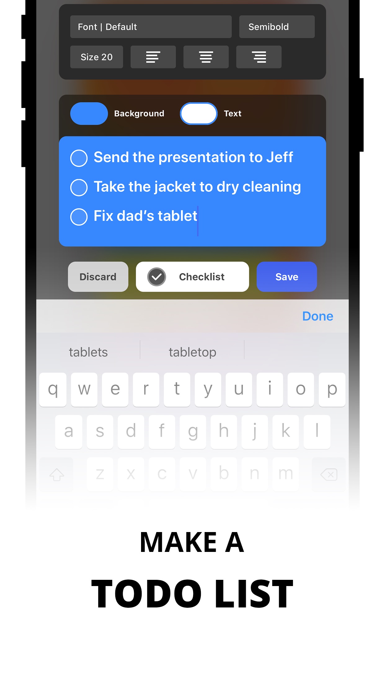 Screenshot do app Sticky Notes Widget