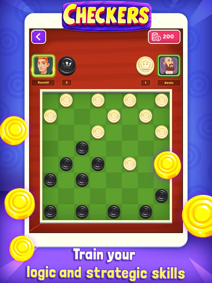 Checkers Fun Board Game