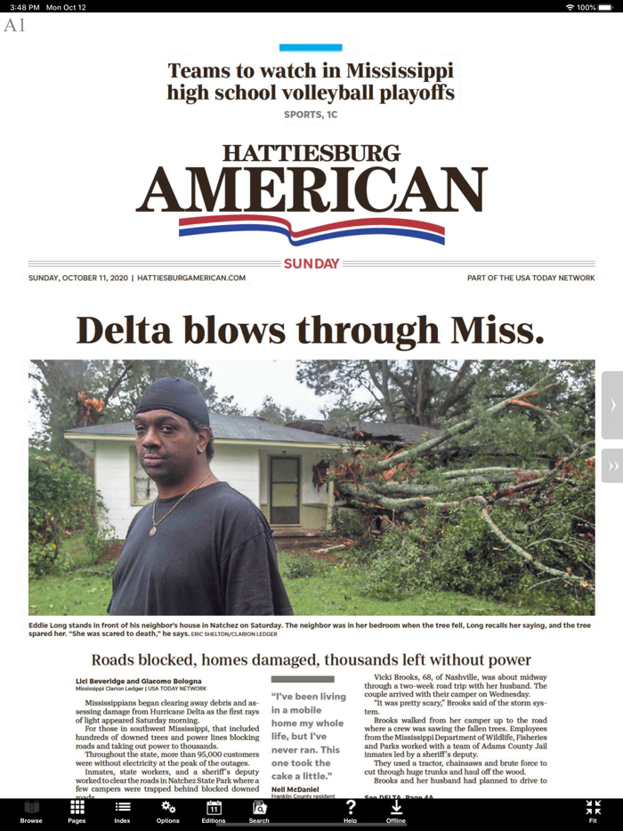 Hattiesburg American Print