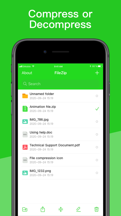 FileZip - Zip & Unzip screenshot 2