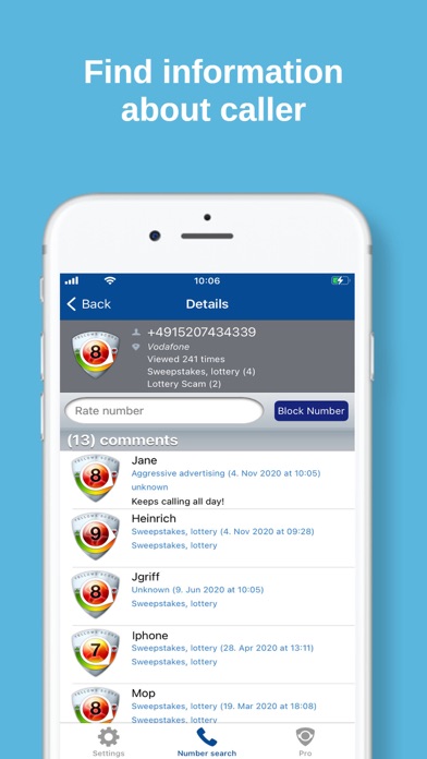 tellows Caller ID & Blocker screenshot 3